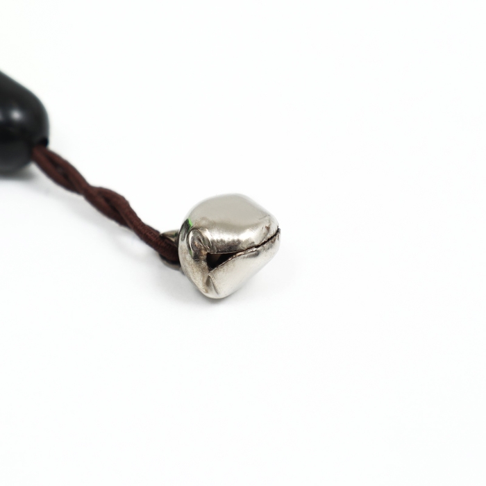 Игрушка-дразнилка для кошек "Змейка", с бубенчиком, зелёная