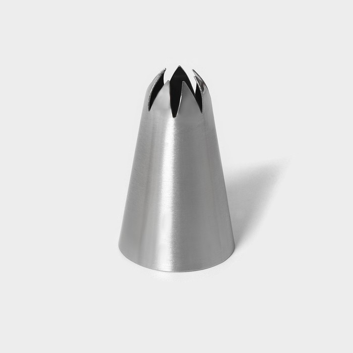 Насадка кондитерская &laquo;Закрытая звезда&raquo;, d=3 см, выход 1,8 см, нержавеющая сталь