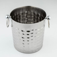 Ведро для льда из нержавеющей стали &laquo;Чеканный&raquo;, 5,2 л, 25&times;20&times;20,5 см, 201 сталь, цвет серебряный