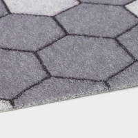 Коврик придверный грязезащитный Доляна &laquo;Гамма&raquo;, вырезной, 60&times;90 см, цвет серый
