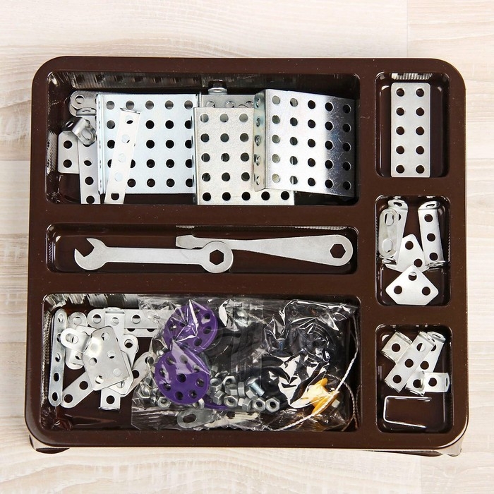 Конструктор металлический &laquo;10К&raquo; для уроков труда №3, 146 деталей