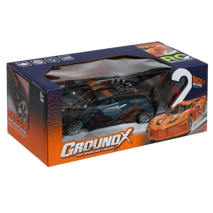 Машина радиоуправляемая &laquo;Гоночная&raquo;, открываются двери, с аккумулятором, МИКС