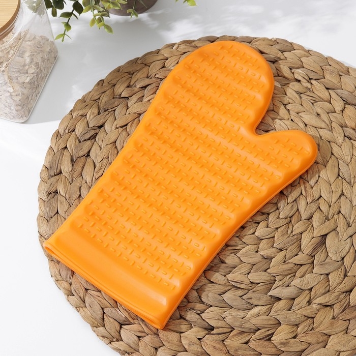 Прихватка для горячего Доляна &laquo;Мускат&raquo;, силикон, 29&times;17 см, цвет МИКС