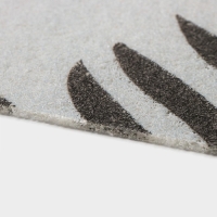 Коврик придверный Доляна Welcome home, 48&times;78 см, цвет серый