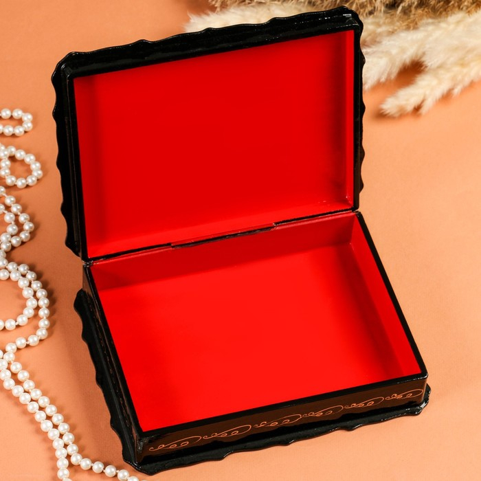 Шкатулка &laquo;Гонки на тройках&raquo;, 17&times;23&times;6 см, лаковая миниатюра