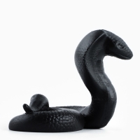 Подставка для телефона новогодний сувенир &laquo;Новый год: Кобра&raquo;, чёрная, 8,5 х 7,5 см