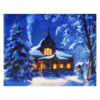 Новогодняя алмазная мозаика с частичным заполнением &laquo;Новый год. Зимняя сказка&raquo;, 40 х 30 см