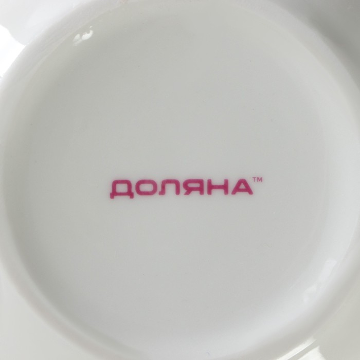 Сахарница фарфоровая с ложкой Доляна &laquo;Зелёный сад&raquo;, 320 мл, 10&times;9 см