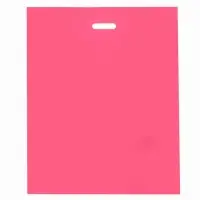 Пакет полиэтиленовый с вырубной ручкой, Розовый 50-60 См, 70 мкм