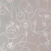 Бумага упаковочная тишью &laquo;Линейные лица&raquo;, 50 х 70 см