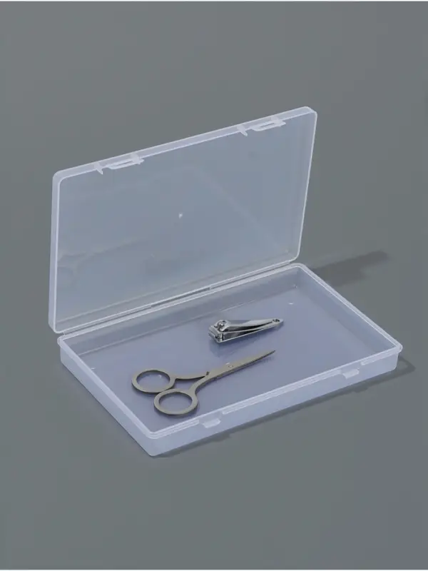 Бокс универс с крышкой 1секц 17,4*10,8*2,6см прозрач пакет накл QF