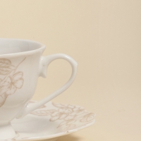 Чайная пара SL Home &laquo;Аманде&raquo;, чашка 220 мл, блюдце 17&times;17&times;2 см, фарфор, белая