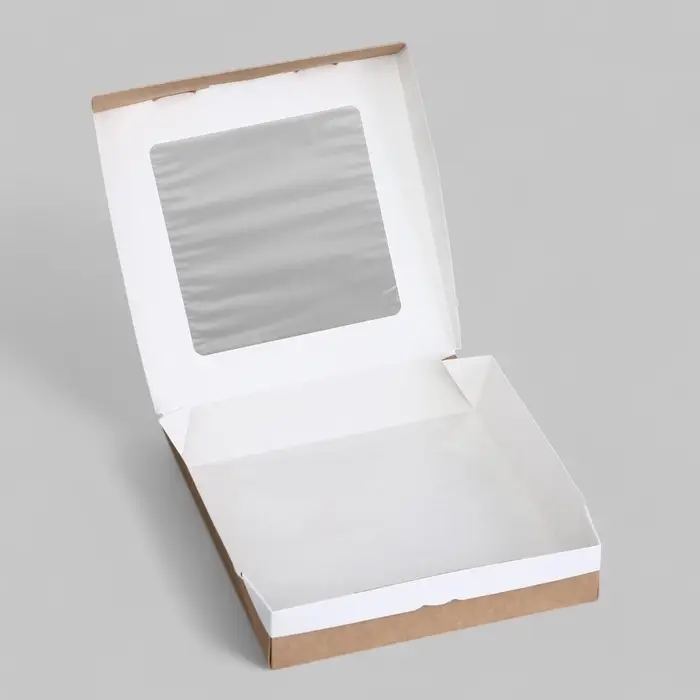 Коробка складная, крафт, 20 х 20 х 4 см, 1,5 л