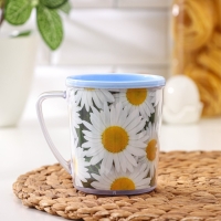 Термокружка пластиковая &laquo;Соцветие&raquo;, 400 мл, МИКС