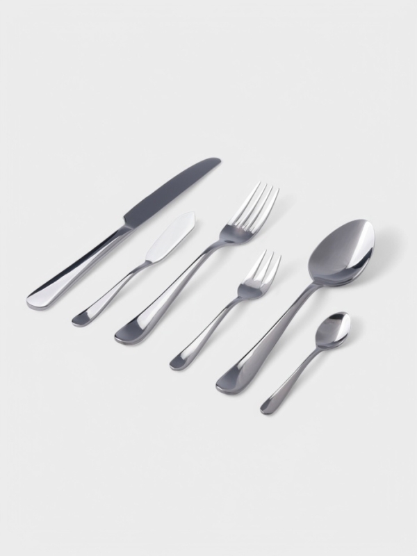 Вилка для торта Hanna Kn&ouml;vell Hertel, 13.5 см, толщина 2 мм, нержавеющая сталь, серебристая