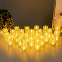 Ночник "Голубая свеча" LED 1Вт от батареек 3хLR44 голубой 5х5х16см RISALUX