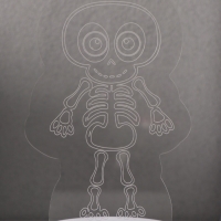 Светильник "Скелетик" LED RGB от сети RISALUX 9,5х8,5х14,8 см