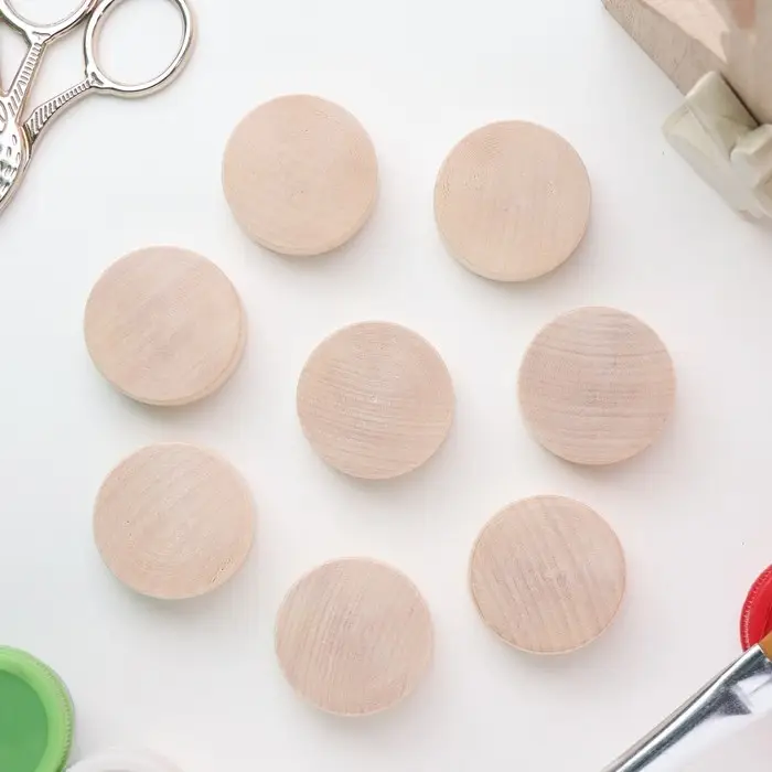 Фурнитура для настольных игр "Шайба", заготовка, h=15 мм, D=34 мм