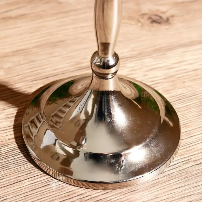 Подсвечник алюминий "Власть" на 3 свечи 9х22х26 см