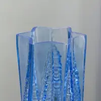 Ваза стекло настольная "Флоранс" 25х11х9 см, голубой