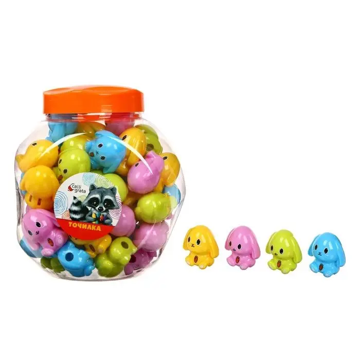 Точилка с контейнером &laquo;Зайка&raquo;, МИКС