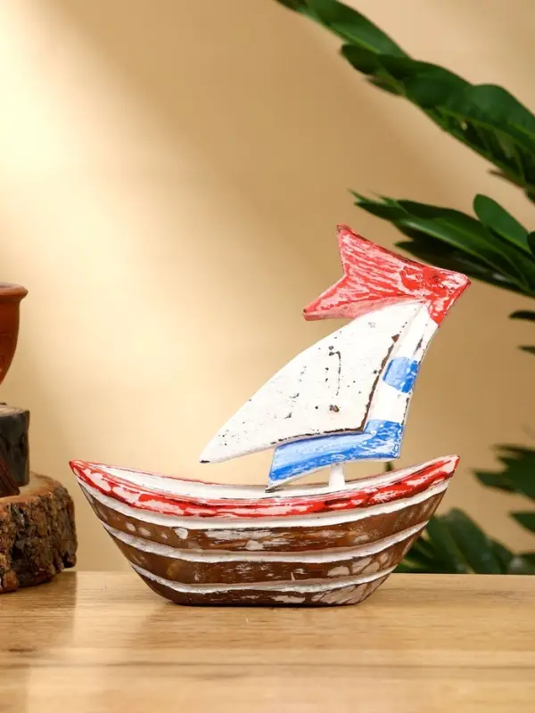 Сувенир "Кораблик" дерево 14х5х14 см
