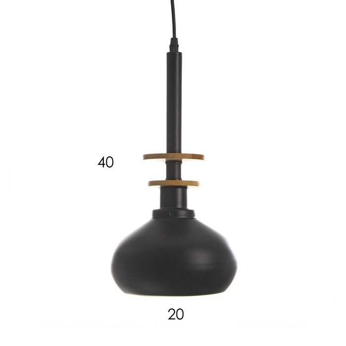 Светильник "Клинт" 1х40Вт Е27 черный бронза  20х20х38(138)см