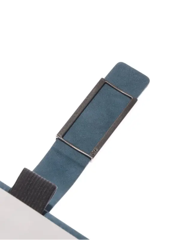 Ежедневник недатированный формат А5, с хлястиком, 112л, линия, пвх, Бирюзовый