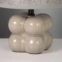 Лампа настольная "Бабл" 40Вт Е14 серый 18х18х26см