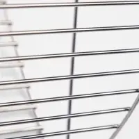 Кормушка для сена металлическая, 17 х 14 х 16 см, серебристая