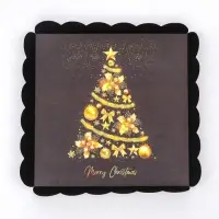 Коробка для печенья, &laquo;Праздничная ёлка&raquo;, 18&times;18&times;3 см