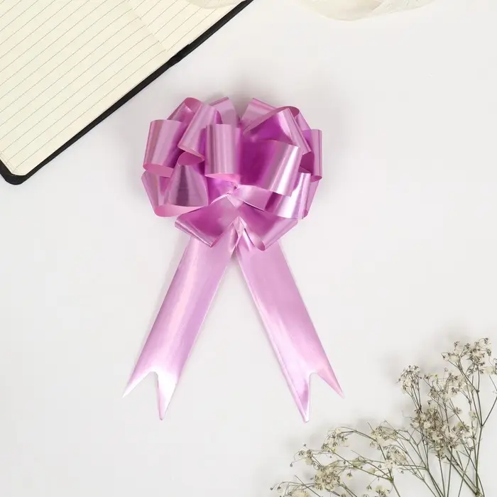 Бант - шар №3, розовый