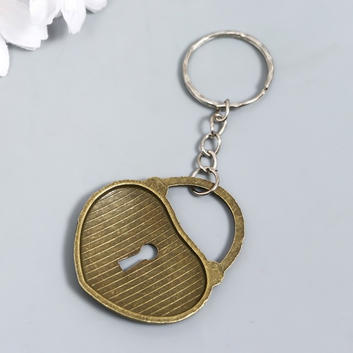 Брелок для ключей на кольце &laquo;Сердце-замочек&raquo;, металл, 4.2&times;3.5 см, МИКС