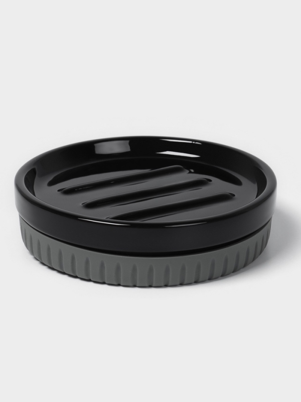 Набор для ванной "Глянец" 3 предмета (дозатор для мыла, стакан, мыльница)