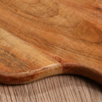 Доска разделочная прямоугольная "Оттенки сирени" дерево манго 41х18 см