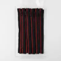 Молния &laquo;Трактор&raquo;, №5, неразъёмная, замок автомат, 18 см, чёрная, красная