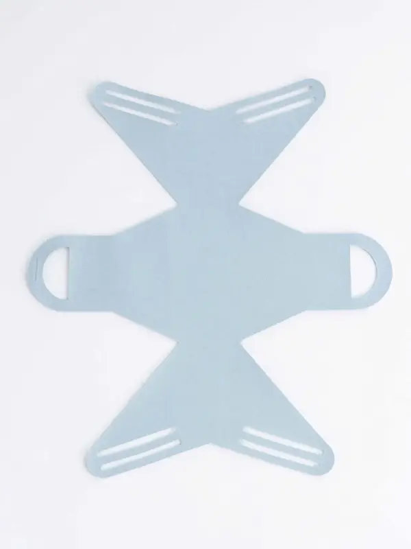 Кожанная подарочная сумочка 13 х12 х 5,5 см голубая