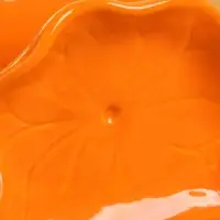 Салфетница "Цветок" керамика, цв. оранжевый, 12х5х10 см