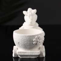 Фигурное кашпо "Лошадь с тележкой" 10х10х6 см