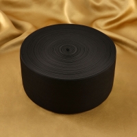 Резинка вязаная, 100 мм, 40 &plusmn; 2 м, цвет чёрный