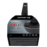 Ковш сотейник со стеклянной крышкой 16 см Graphit-16SP 1,6 л