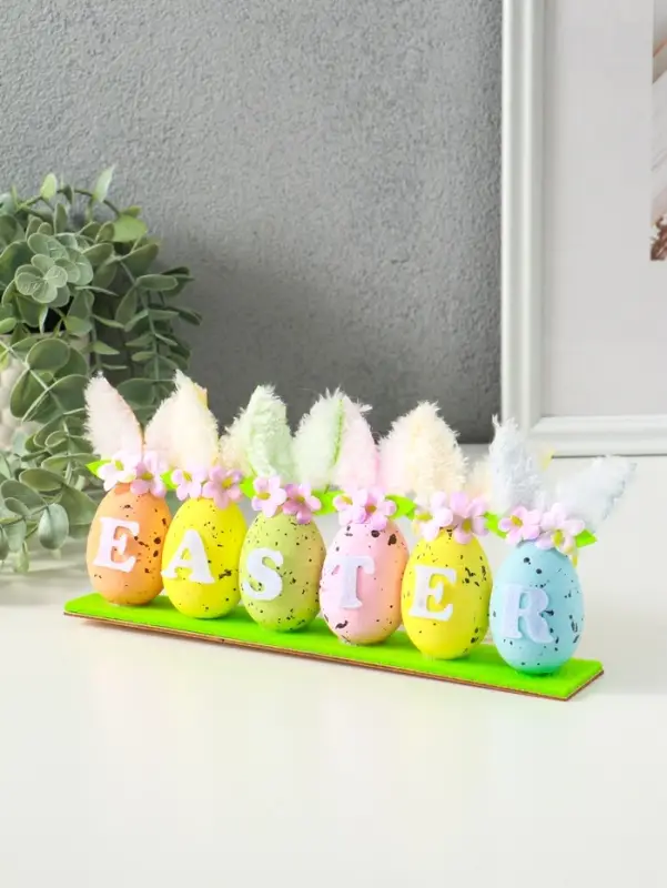 Подвеска декоративная "Яички с зайчьими ушками" 23х3,5х11 см