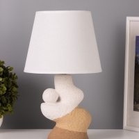 Лампа настольная "Гряда" 1х40Вт Е27 бежевый/белый 20х20х32см