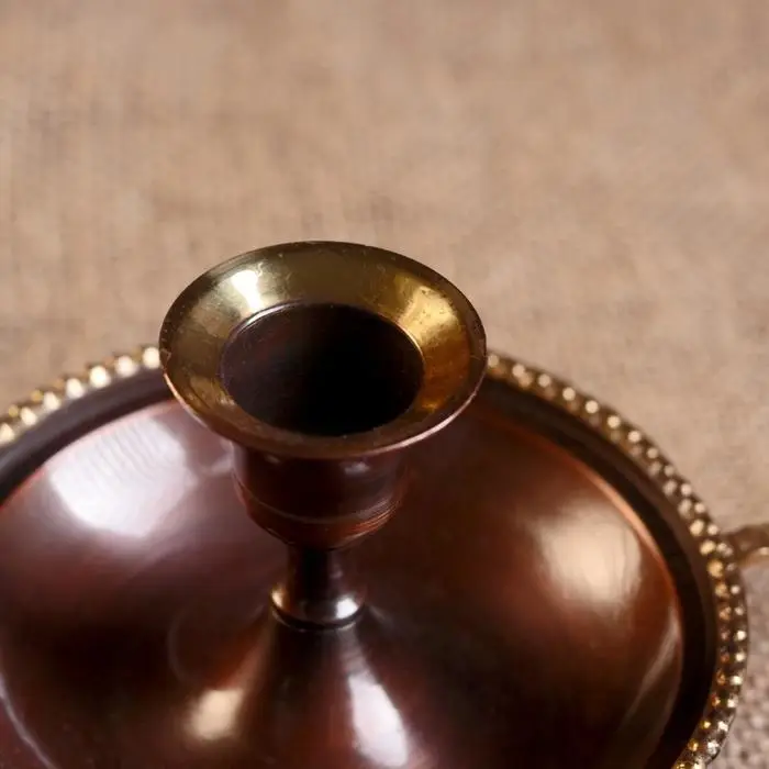 Подсвечник на 1 свечу "Ила" латунь 13х8х10 см