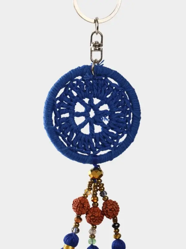 Брелок "Ловец снов" 19 см, цв. синий