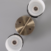 Люстра "Кипр" 2х40Вт Е27 латунь/черный 36,5х15х26см