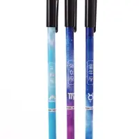 Ручка гелевая СТИРАЕМЫЕ ЧЕРНИЛА, 0,5 мм, стержень синий, Знаки зодиака МИКС