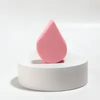 Спонж для макияжа &laquo;Плоская капля&raquo;, 6&times;4.5 см, розовый