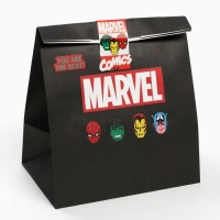 Набор крафтовых пакетов со стикерами, Мстители, 18х22х12 см