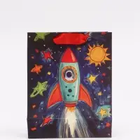 Пакет подарочный &laquo;Космос&raquo;, S 12 &times; 15 &times; 5,5 см